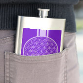 Flower of Life / Blume des Lebens – 白い透明。 フラスク (インサイチュ)