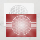 Flower of Life / Blume des Lebens – 白い透明。 ポストカード (正面/裏面)