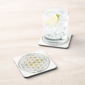 FLOWER OF LIFE / Blume des Lebens - BiColor コースター (右側)
