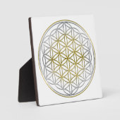 FLOWER OF LIFE / Blume des Lebens - BiColor フォトプラーク (正面)