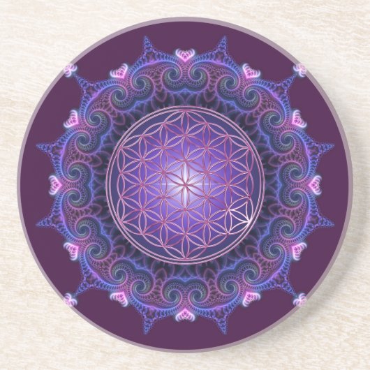 FLOWER OF LIFE / Blume des Lebens - Mandala I コースター (正面)