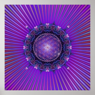 FLOWER OF LIFE / Blume des Lebens - Mandala I ポスター