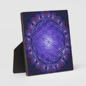 FLOWER OF LIFE / Blume des Lebens Mandala I Square フォトプラーク (正面)