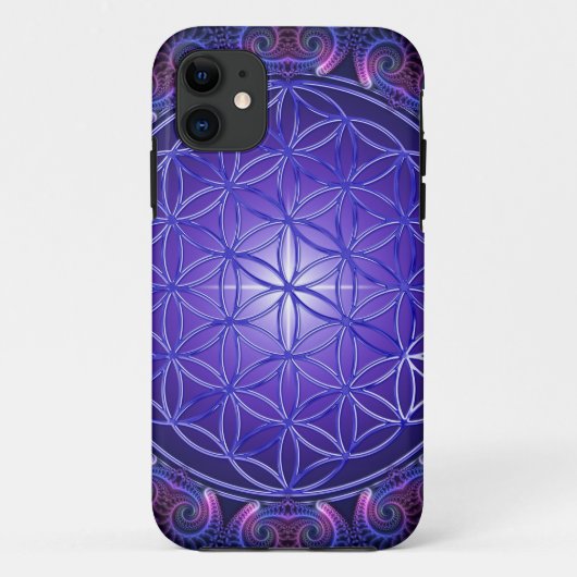 FLOWER OF LIFE / Blume des Lebens Mandala I Square Case-Mate iPhoneケース (裏面)