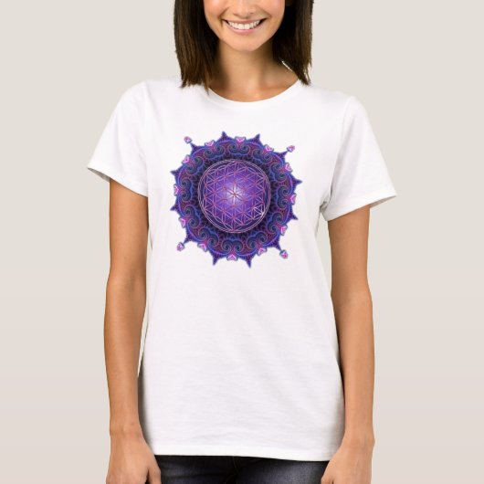 FLOWER OF LIFE / Blume des Lebens - Mandala I Tシャツ (正面)