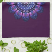 FLOWER OF LIFE / Blume des Lebens - Mandala II キッチンタオル (折り畳み)