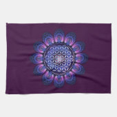 FLOWER OF LIFE / Blume des Lebens - Mandala II キッチンタオル (横)