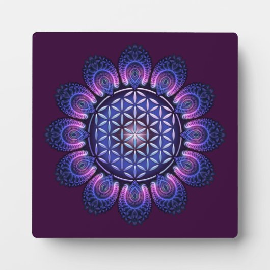 FLOWER OF LIFE / Blume des Lebens - Mandala II フォトプラーク (正面)