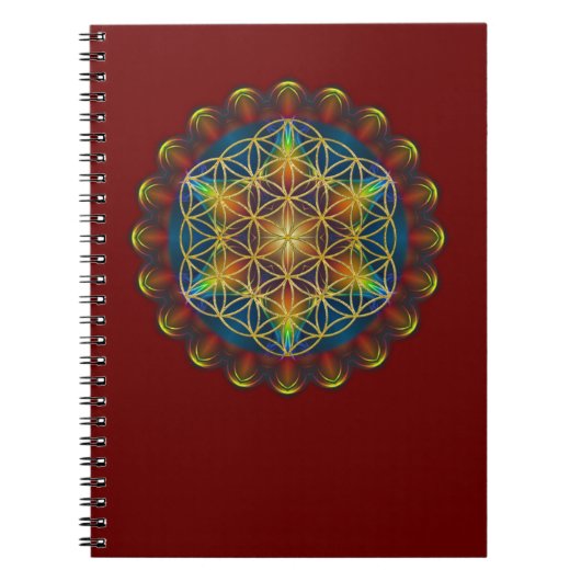 FLOWER OF LIFE / Blume des Lebens - Mandala III ノートブック (正面)