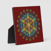 FLOWER OF LIFE / Blume des Lebens - Mandala III フォトプラーク (正面)