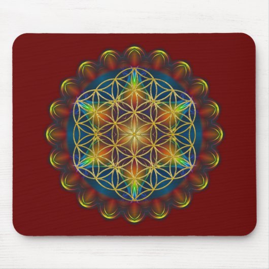 FLOWER OF LIFE / Blume des Lebens - Mandala III マウスパッド (正面)