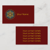 FLOWER OF LIFE / Blume des Lebens - Mandala III 名刺 (正面/裏面)