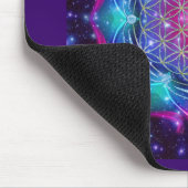 FLOWER OF LIFE/Blume des Lebens Mandala IV Square マウスパッド (コーナー)