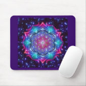 FLOWER OF LIFE/Blume des Lebens Mandala IV Square マウスパッド (マウス)