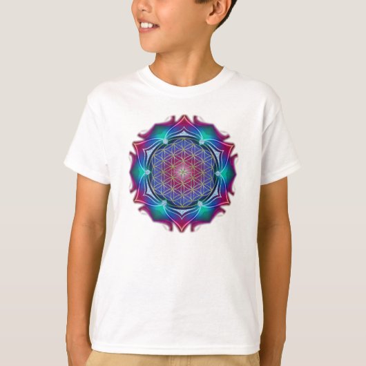 FLOWER OF LIFE / Blume des Lebens - Mandala IV Tシャツ (正面)