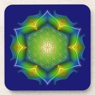 FLOWER OF LIFE / Blume des Lebens - Mandala V コースター