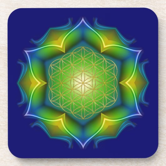 FLOWER OF LIFE / Blume des Lebens - Mandala V コースター (正面)