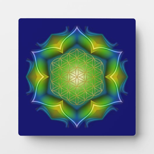 FLOWER OF LIFE / Blume des Lebens - Mandala V フォトプラーク (正面)