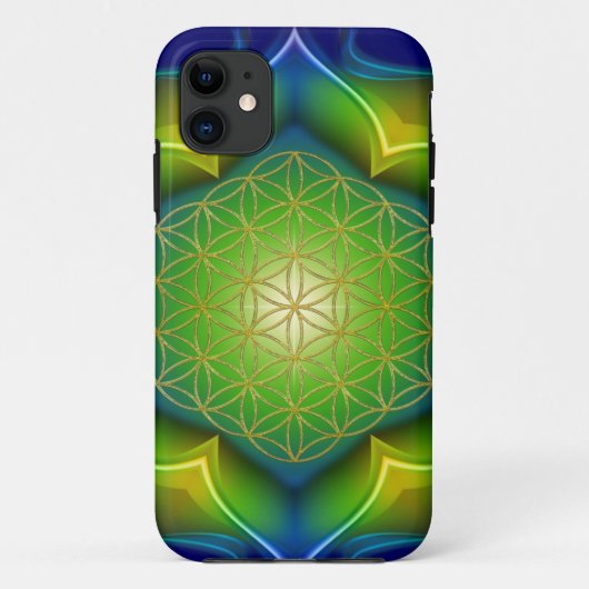 FLOWER OF LIFE / Blume des Lebens - Mandala V Case-Mate iPhoneケース (裏面)