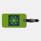 FLOWER OF LIFE/Blume des Lebens Mandala V Square ラゲッジタグ (裏面横)