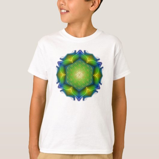FLOWER OF LIFE / Blume des Lebens - Mandala V Tシャツ (正面)