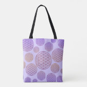 Flower Of Life / Blume des Lebens - mix pattern トートバッグ (裏面)