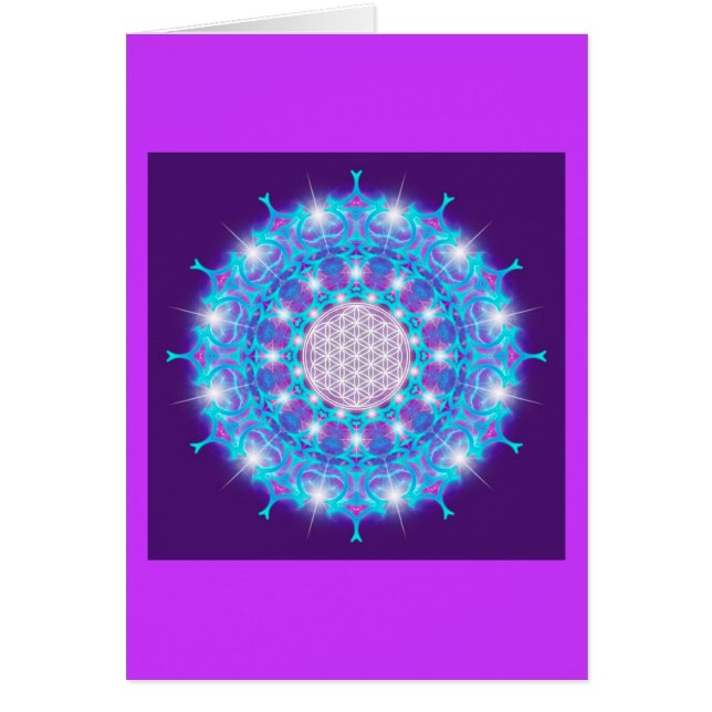 FLOWER OF LIFE/Blume des Lebens Stars Mandala (正面)