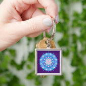 FLOWER OF LIFE/Blume des Lebens Stars Mandala キーホルダー (手)