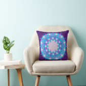 FLOWER OF LIFE/Blume des Lebens Stars Mandala クッション (椅子)