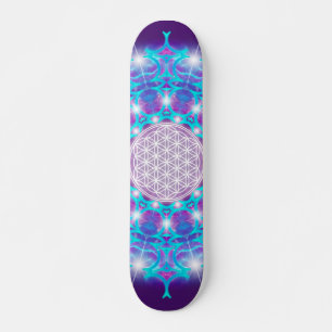 FLOWER OF LIFE/Blume des Lebens Stars Mandala スケートボード