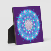 FLOWER OF LIFE/Blume des Lebens Stars Mandala フォトプラーク (正面)