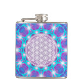 FLOWER OF LIFE/Blume des Lebens Stars Mandala フラスク (正面)