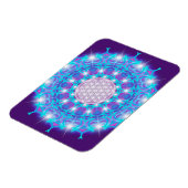 FLOWER OF LIFE/Blume des Lebens Stars Mandala マグネット (左側)