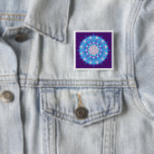 FLOWER OF LIFE/Blume des Lebens Stars Mandala 缶バッジ (インサイチュ)