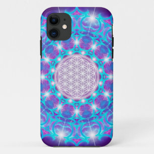 FLOWER OF LIFE/Blume des Lebens Stars Mandala iPhone 11 ケース