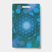flower of life, chakra,zen,sacred geometric, バッジ (裏面)