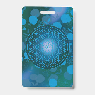 flower of life, chakra,zen,sacred geometric, バッジ