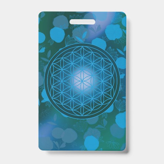 flower of life, chakra,zen,sacred geometric, バッジ (正面)