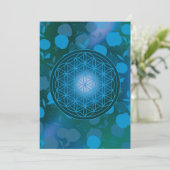 flower of life, chakra,zen,sacred geometric, 招待状 (スタンド正面)