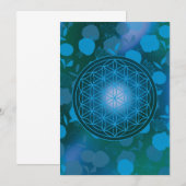 flower of life, chakra,zen,sacred geometric, 招待状 (正面/裏面)
