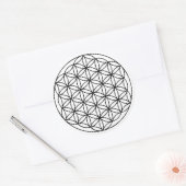 Flower of Life Examinationスタンプ | 6 ct ラウンドシール (封筒)