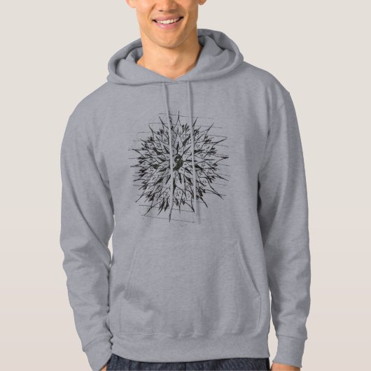 Flower of Life Hoodie Sweatshirt パーカ (正面)
