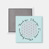 Flower of Life Ho'oponopono Magnet マグネット (正面/裏面)