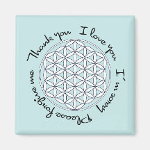 Flower of Life Ho'oponopono Magnet