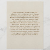 Flower of Life in Lotus – パステルゴールドとキャンバス チラシ (裏面)