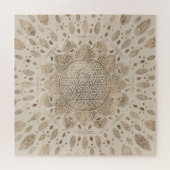 Flower of Life in Lotus Dot Artパステルゴルフ ジグソーパズル (横)