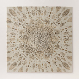 Flower of Life in Lotus Dot Artパステルゴルフ ジグソーパズル