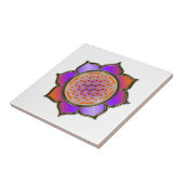 FLOWER OF LIFE - LOTUS VIOLET タイル (側面)