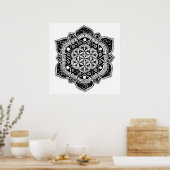 Flower of life Mandala ポスター (キッチン)
