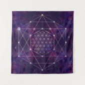 Flower of Life on Nebula – 空 タペストリー (正面)